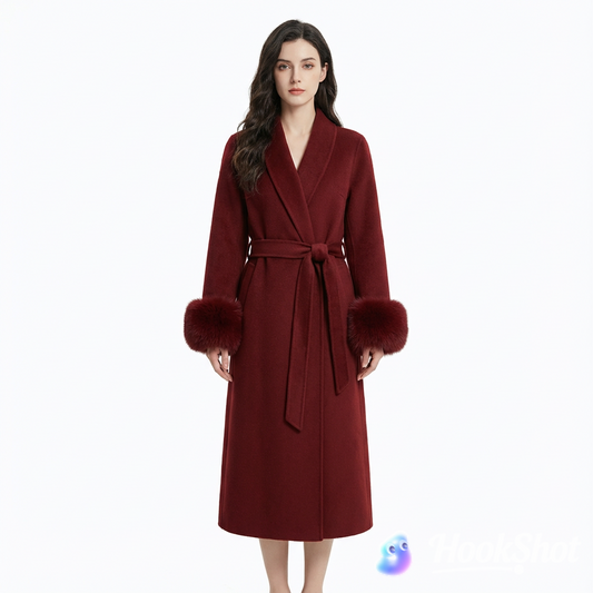 Casual women's long and thick coat