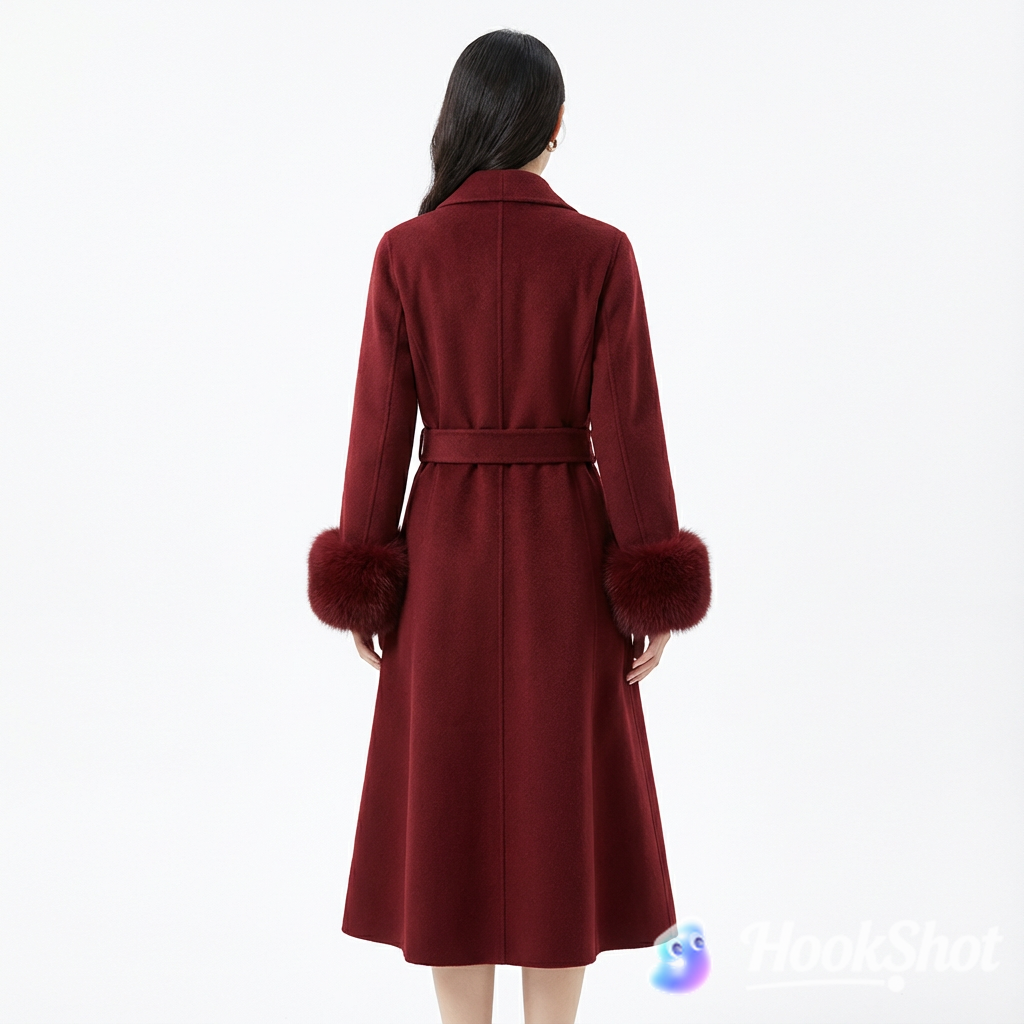 Casual women's long and thick coat