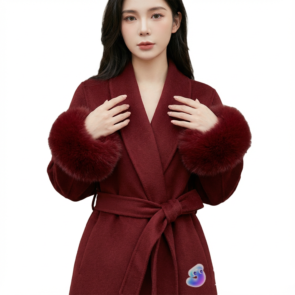Casual women's long and thick coat