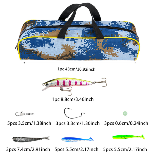 1.8M Cyan Telescopic Fishing Rod Combo, Portable Long Cast Spinning Fishing Pole Kit with Pre-Spooled Spinning Reel, Lures, Hooks & Carry Bag, Complete All-in-one Tackle Set for Beginner Freshwater & Saltwater Fishing