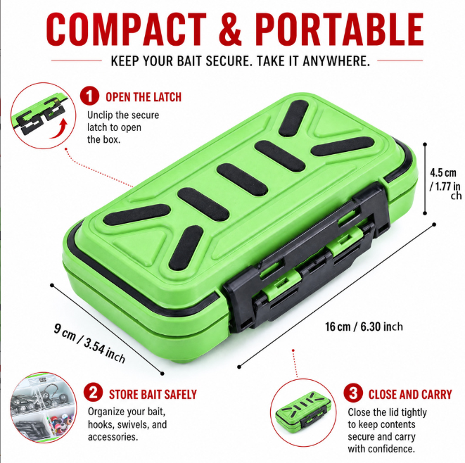 265 Pieces Fishing Tackle Kit, Portable Fishing Accessories Box Including Jig Heads, Bullet Weights, Barrel Swivels, Crimp Beads, Fishing Hooks for Anglers